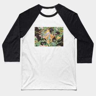 Woman with Flowers by Alphonse Mucha Baseball T-Shirt